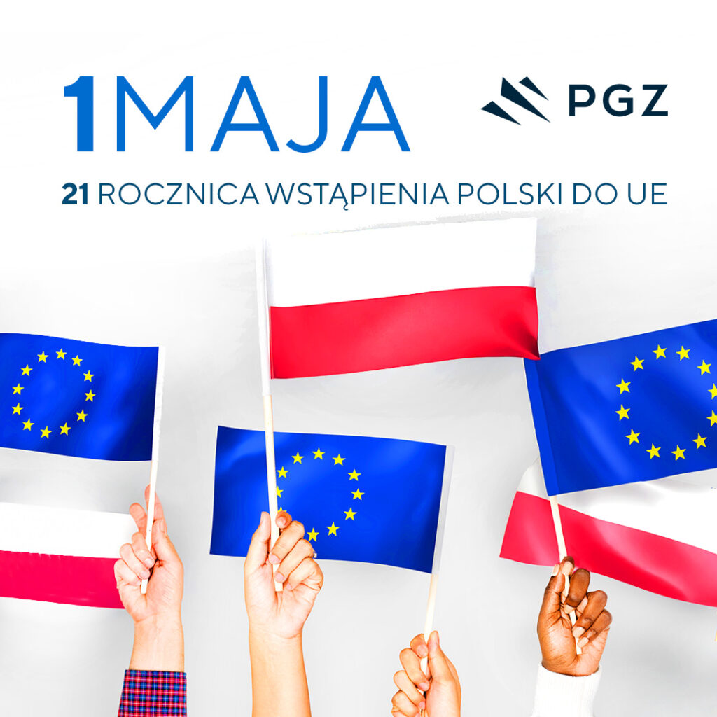1 Maja – 21 rocznica wstąpienia Polski do UE